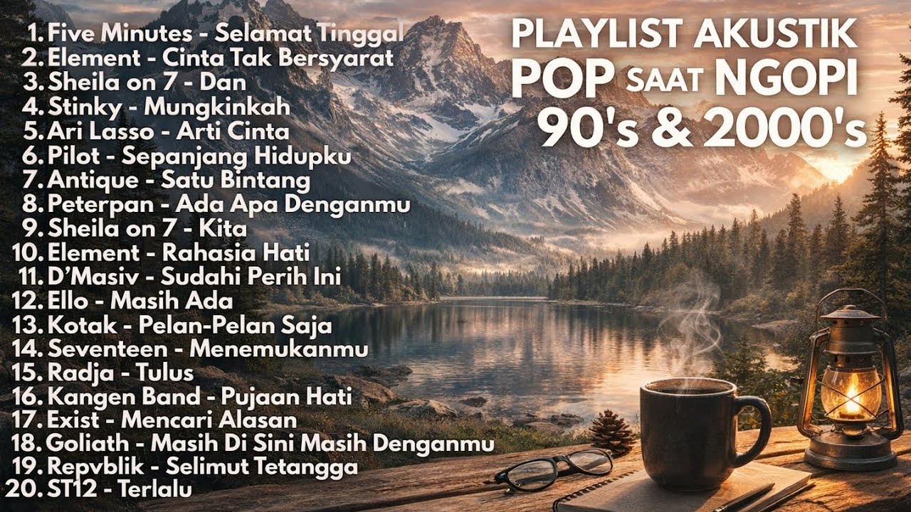 LAGU POP HITS 90AN & 2000AN INDONESIA TERPOPULER | playlist Cafe Akustik Nostalgia Terbaik