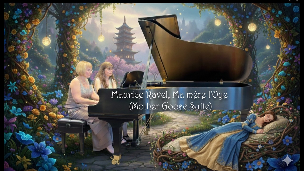 Maurice Ravel - Ma mère l'Oye - Mother Goose Suite for Piano Duet (Selections)