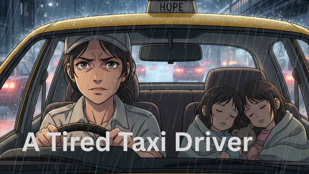 Learn English with Stories ⭐ A Tired Taxi Driver | A2 Listening & Speaking