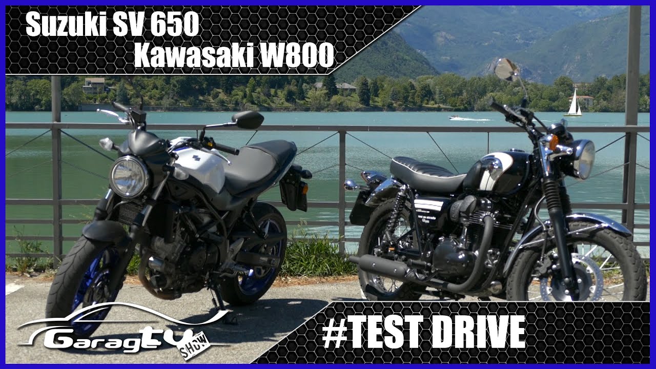 Suzuki SV e Kawasaki W800 | 2 modi diversi di vivere la moto