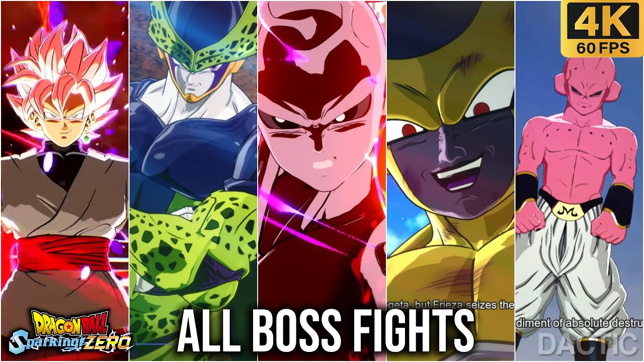 Dragon Ball Sparking Zero - ALL Boss Fights + Ending (4K60fps)