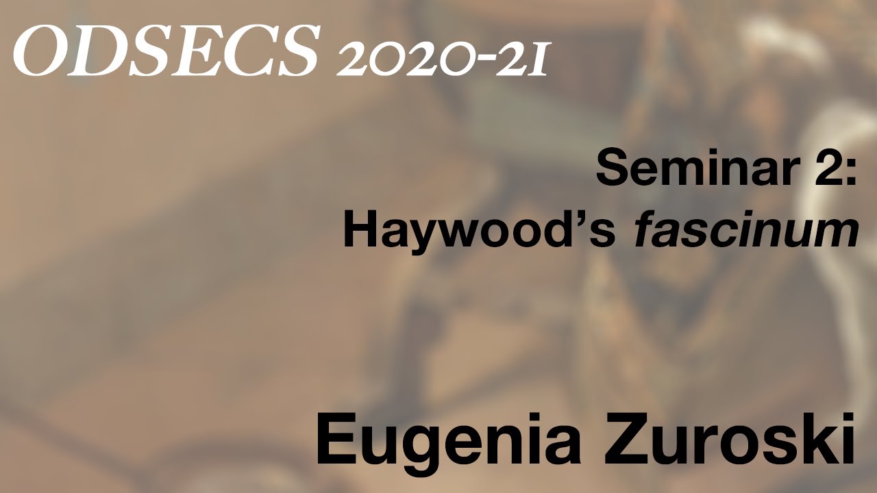 ODSECS 2: Eugenia Zuroski, 