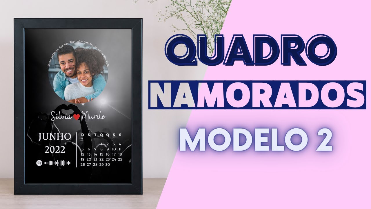 Quadro Namorados pelo Canva Rápido e fácil, truques secretos / Quadro Spotify com Calendário