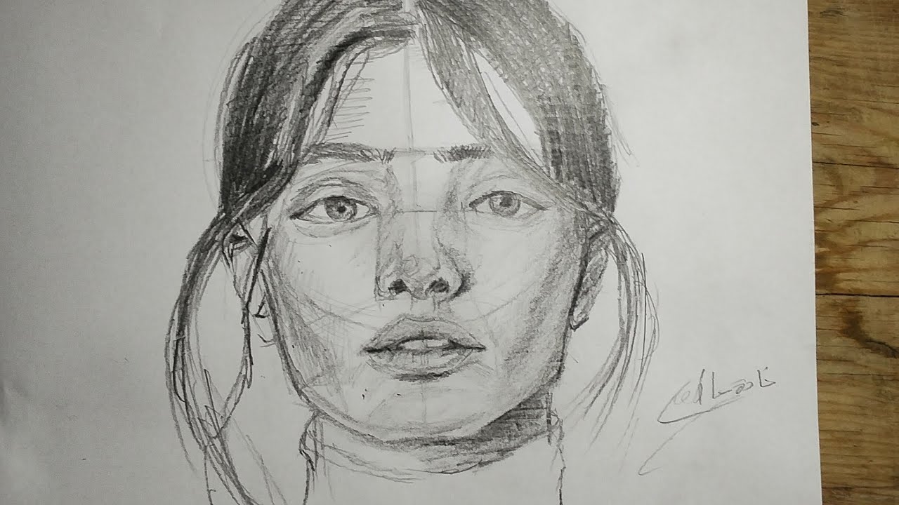 رسم بورتريه واقعي بالرصاص خطوة بخطوة | تعلم أساسيات رسم الوجه للمبتدئين