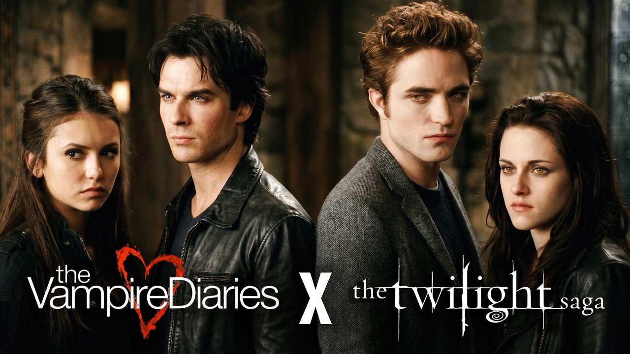 What If Twilight and The Vampire Diaries Existed in One World? | Damon Salvatore & Robert Pattinson