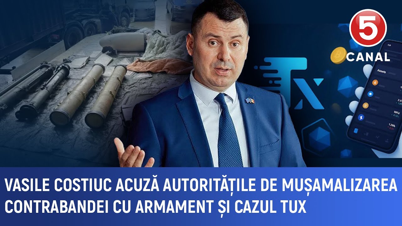 Vasile Costiuc acuză autoritățile de mușamalizarea contrabandei cu armament și cazul TUX