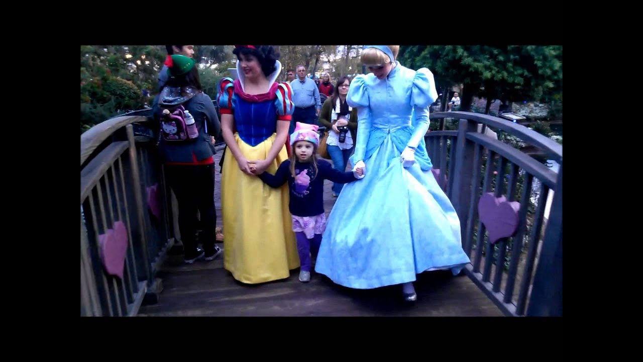 Erin Parades with Cinderella, Snow White, and the Queen