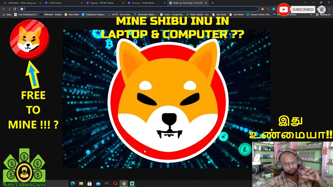 MINE SHIBA INU ON YOUR LAPTOP & COMPUTER😱it's POSSIBLE|How To Mine Shiba Inu 2021| TAMIL EARNING WAY