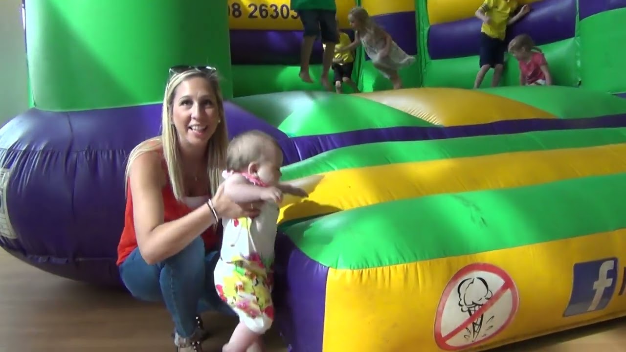 Bouncy castles.