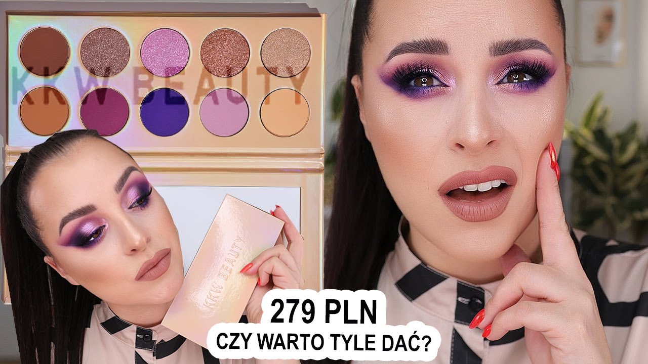 🔮 BEZ ŚCIEMY 🔮 ekstremalny test jednej palety! KKW Beauty Opalescent  Eyeshadow Palette