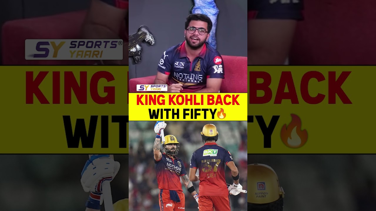 KING KOHLI BACK WITH FIFTY🔥 #viratkohli #rcbvskkr #ipl2026 #rcb #fifty #kingkohli