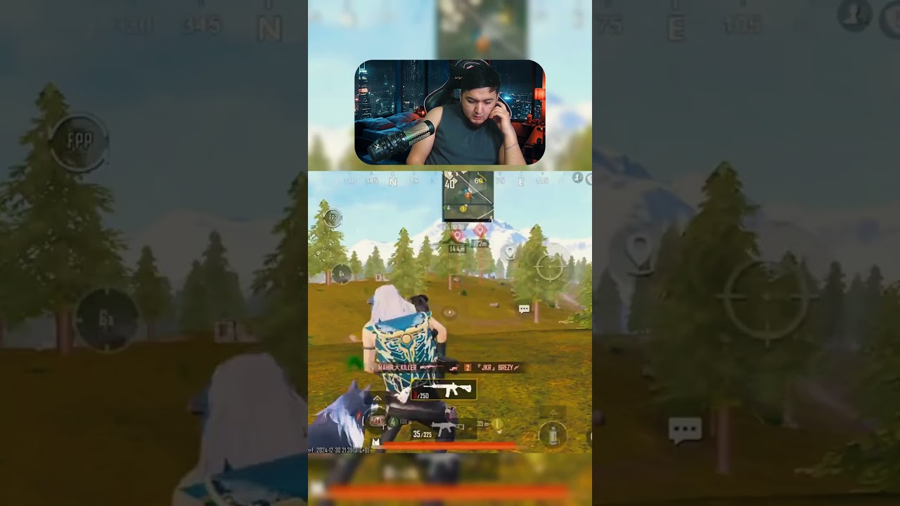 kim chichb qo'ydi hoz..?🤣 yoki raqibdi reaksiyasi kuchlimidi..? 😱 #pubgmobile