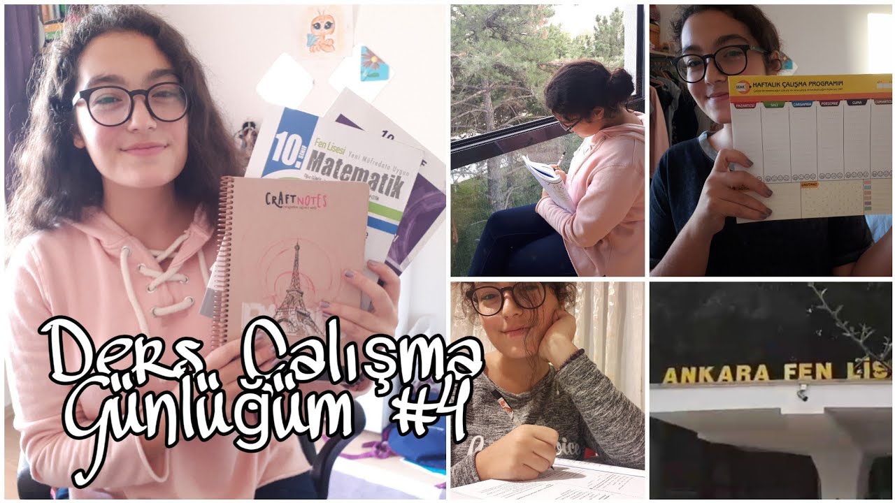 DERS ÇALIŞMA GÜNLÜĞÜM #4 || Ankara Fen Lisesi , Yeni Planlayıcım ,Benimle Bir Hafta 🌻