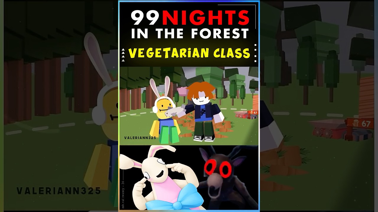 The New Bunny Class be Like 99 Nights in the Forest #99nightintheforest #roblox #animation