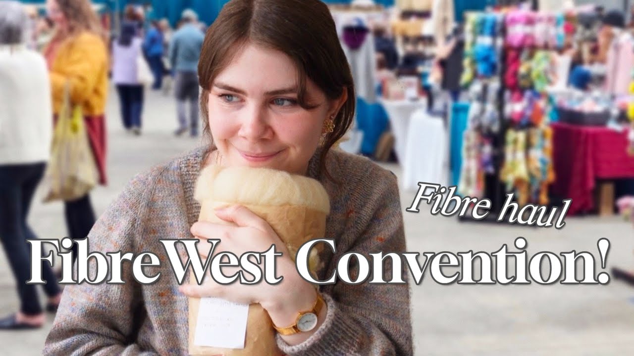 FibreWest 2024 Yarn Convention! Got my first BATT, yarn, roving, & more || mini haul + my experience