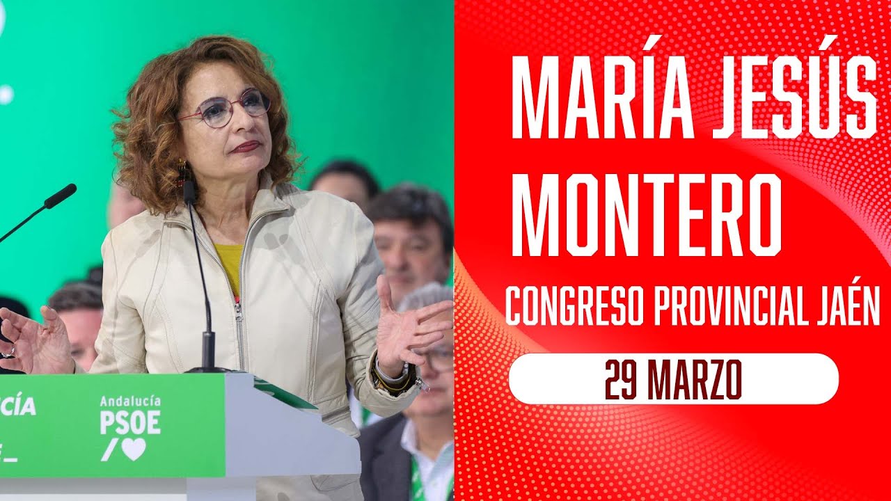 María Jesús Montero en el Congreso Provincial de Jaén