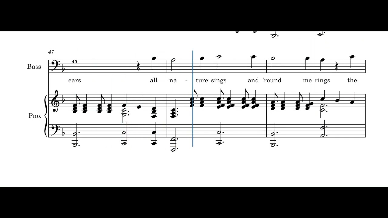 Joyful, Joyful - Bass