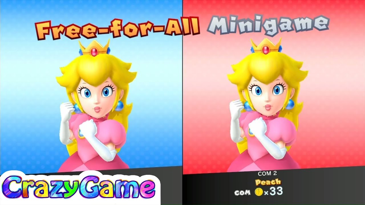 Mario Party 10 Amiibo Party #19 Peach vs Peach Gameplay (Multi Board)
