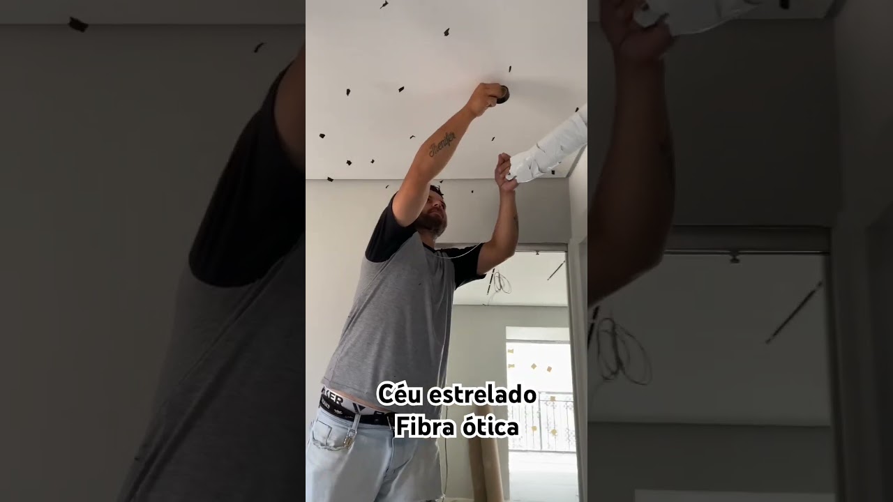C&eacute;u estrelado fibra &oacute;tica  #ilumina&ccedil;&atilde;o #luz #iluminar #c&eacute;uestrelado #fibra&oacute;tica #eletricistas