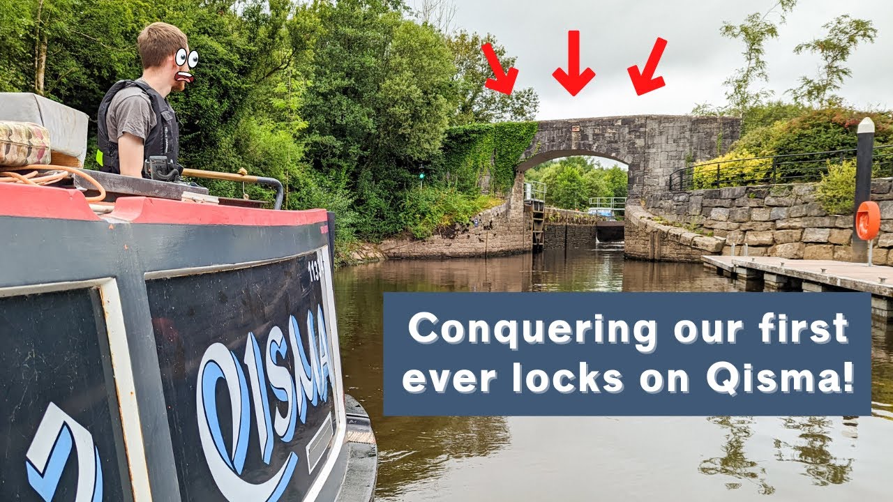 Conquering Our First Ever Locks on Qisma on the Irish Waterways
