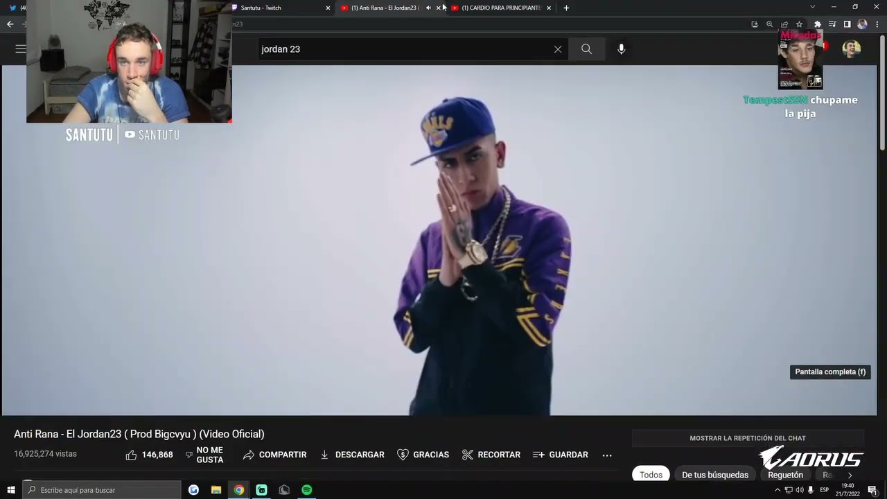 SANTUTU REACCIONA a ANTI RANA - EL JORDAN 23