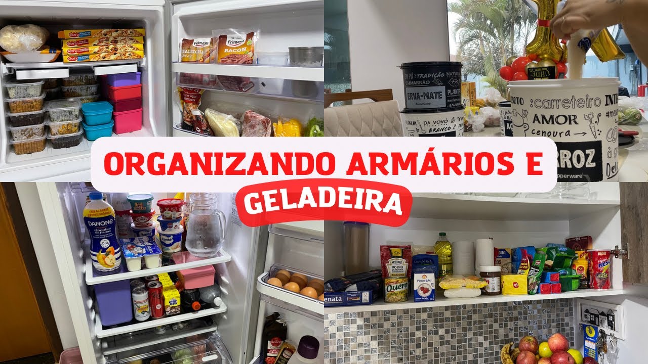 ORGANIZANDO A COMPRA DO MÊS + ORGANIZAÇÃO DA GELADEIRA + FIZ MAIS MARMITINHAS | Luana Mariano