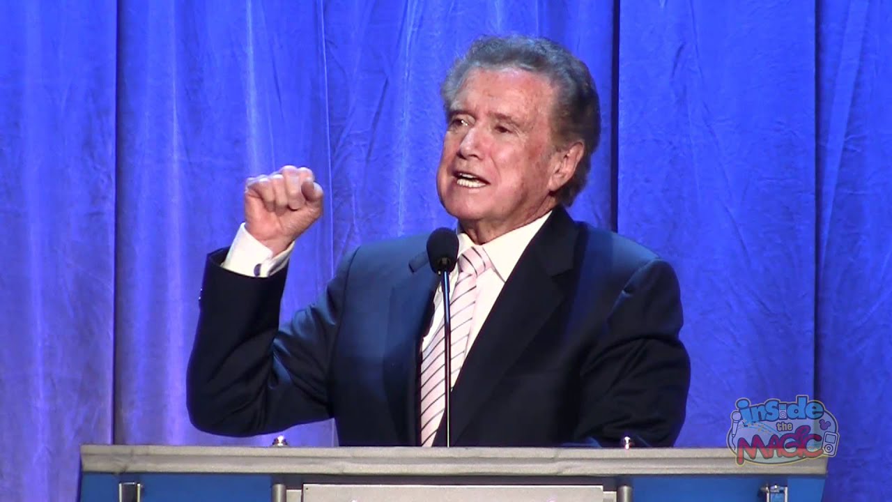 Regis Philbin accepts Disney Legends award at the 2011 D23 Expo