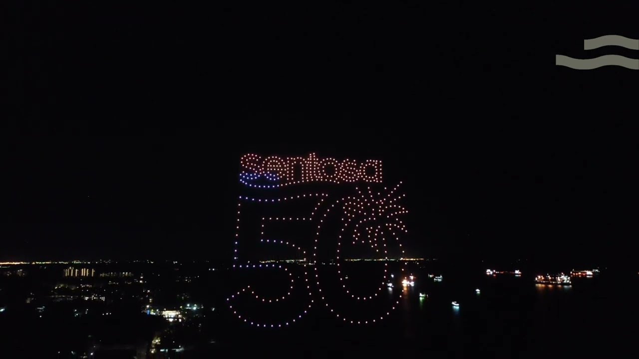 Sentosa Golden Jubilee Drone Light Show