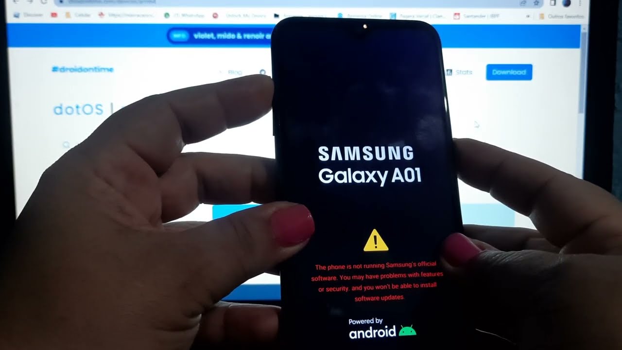 Custom Rom DotOS 5.2 GSI ARM64 androd 11 no Galaxy A01 (A015M), Já vem Roteada com Magisk.
