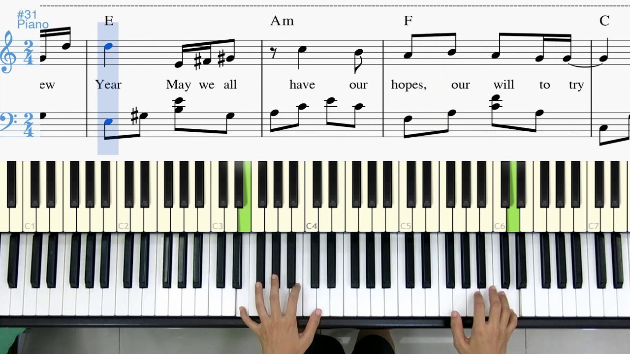 HAPPY NEW YEAR  Easy Piano solo  | Arranged by Linh Nhi