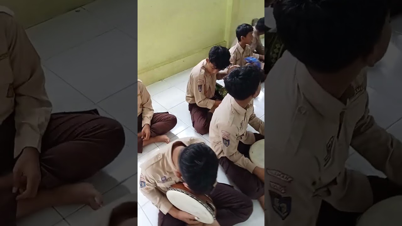 Proses berlatih Hadroh, santri MTs Miftahunnajah Pondok Pesantren Modern Miftahunajah 
