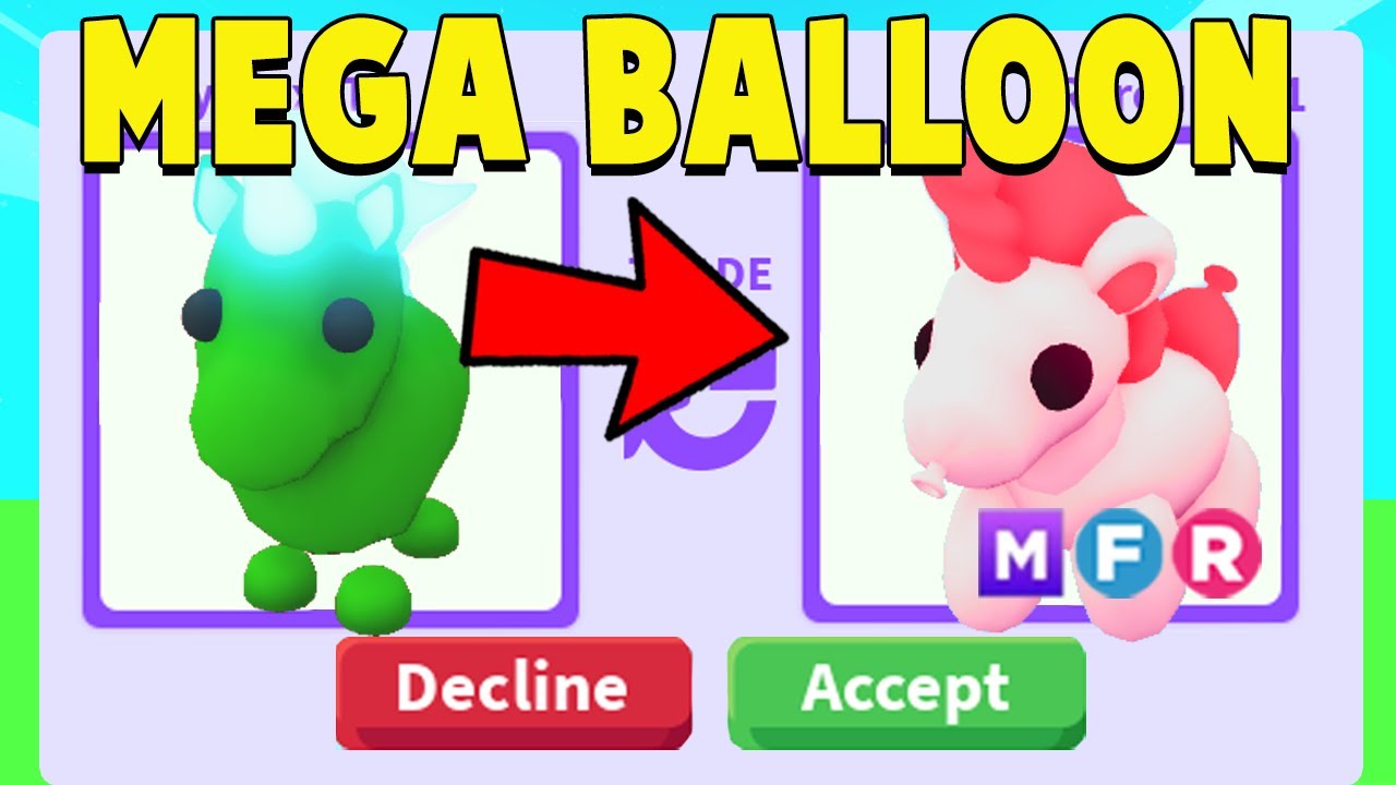 Trading for MEGA BALLOON UNICORN in Adopt Me!