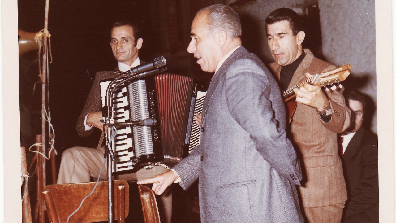 Leonardo  Cabizza    1982 con Giuseppe Chelo    Francesco   Falchi  e Peppino Pippia
