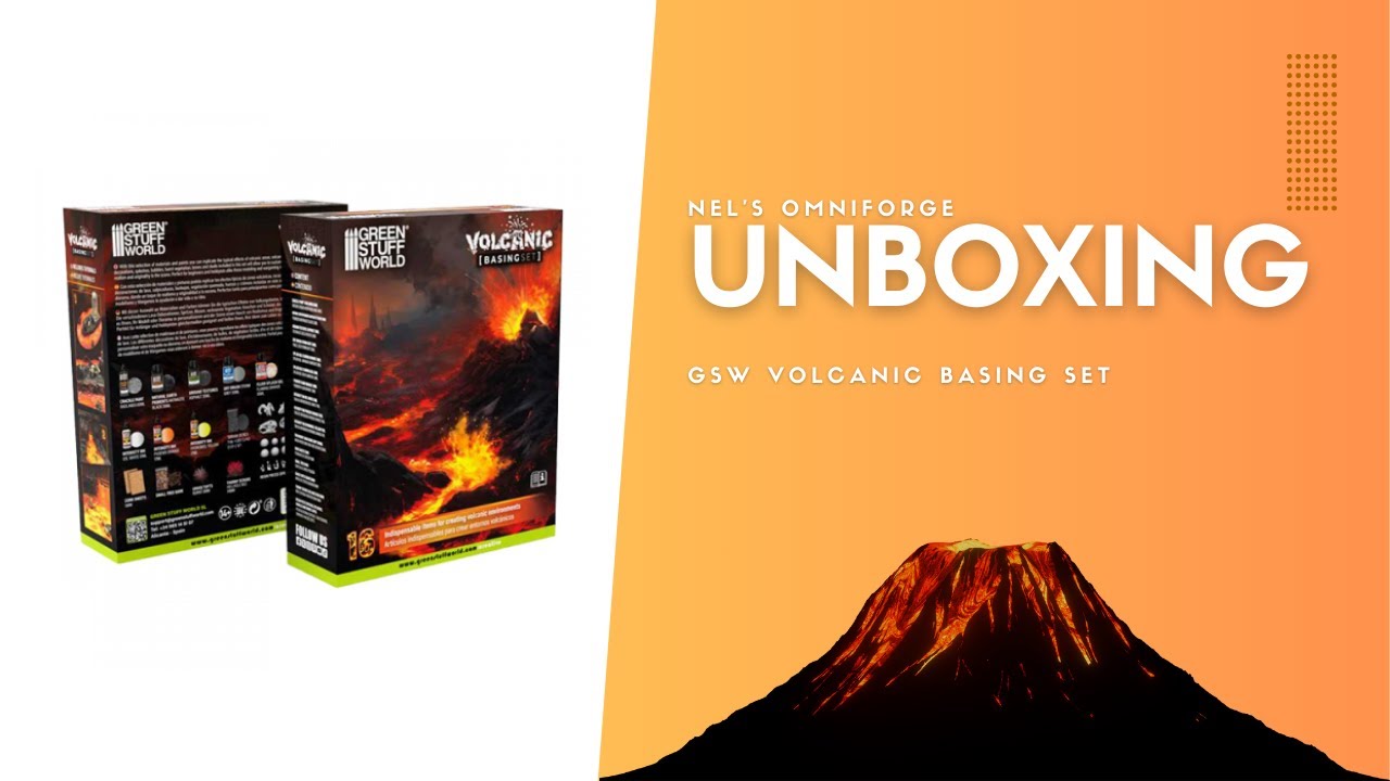 Green Stuff World Volcanic Basing Set Unboxing | Create Realistic Lava Bases