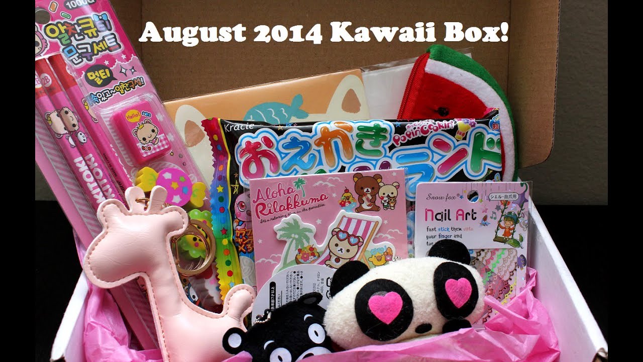 August 2014 Kawaii Box - Monthly Subscription Box - Opening/Review!