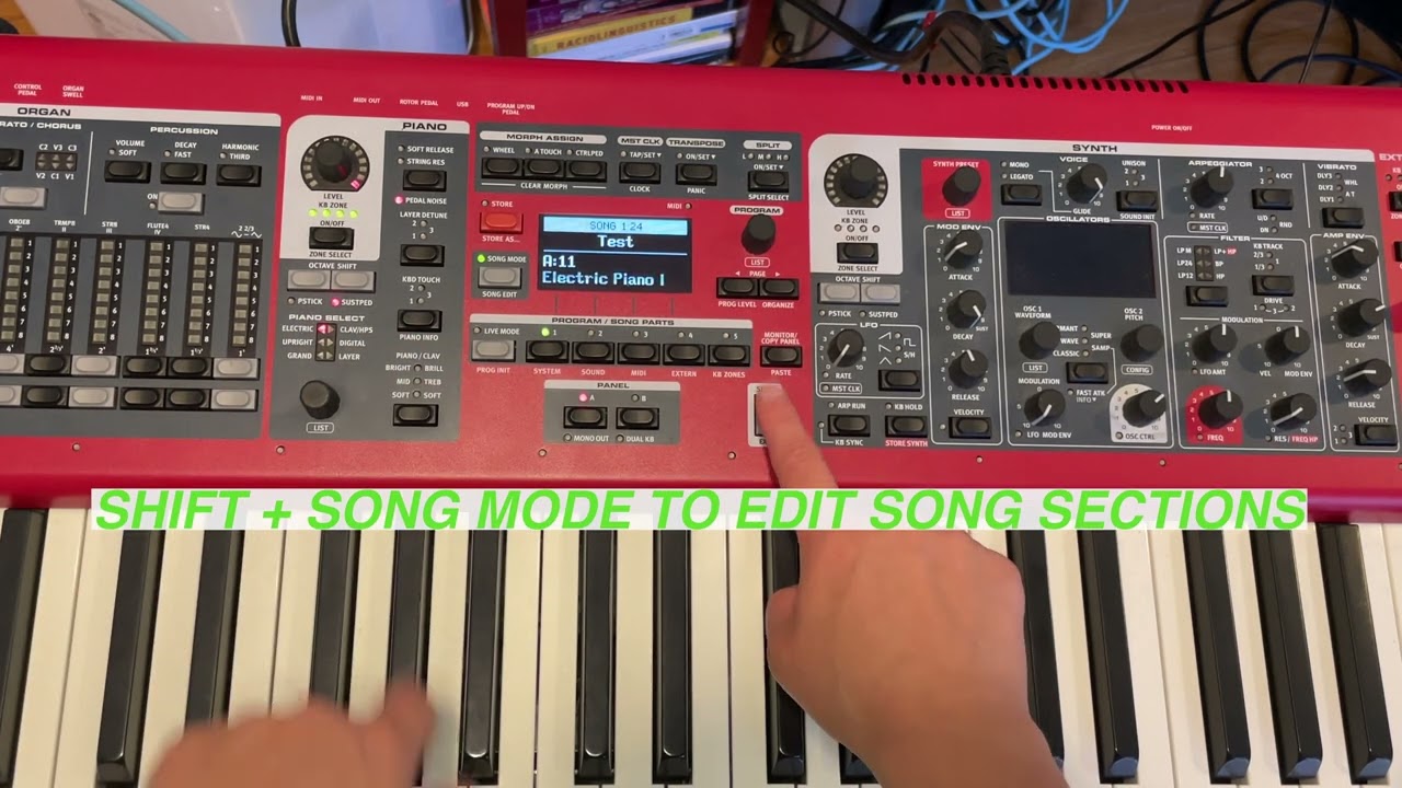 Nord Stage 3 - Quick Tips - Saving Sounds, Song Mode, Split Sounds