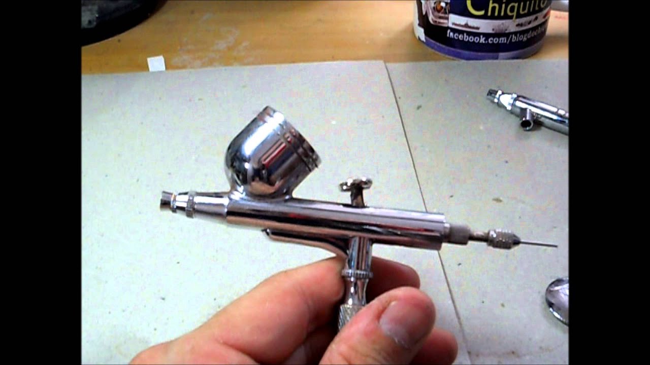 Manutenção em um aerografo muito sujo + limpeza basica do dia a dia