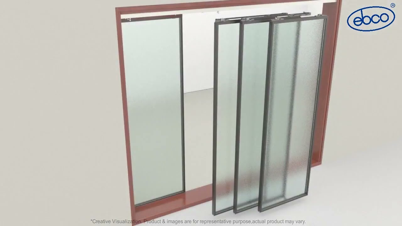 Add on Kit for Linked Sliding Partition System 100   Soft Close For Al  Frame 3+1 Doors | Ebco