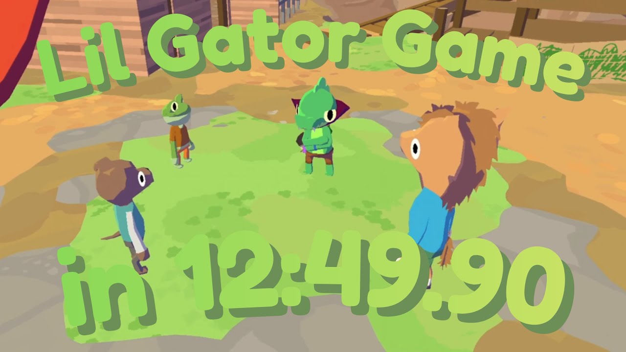 (WORLD RECORD AND FIRST 12:4X) Lil Gator Game Any% in 12:49.90
