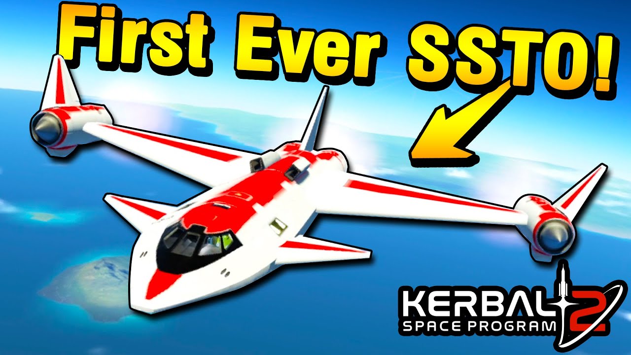 KSP 2: Строительство и полёт на SSTO (+ испытание на мостике)