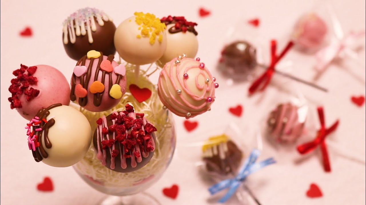 【バレンタイン】オーブンなし！簡単ケーキポップの作り方 | Cake Pops