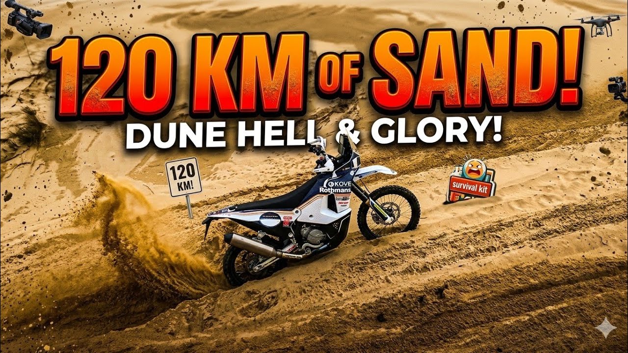 120km of Sand on kove 450 rally