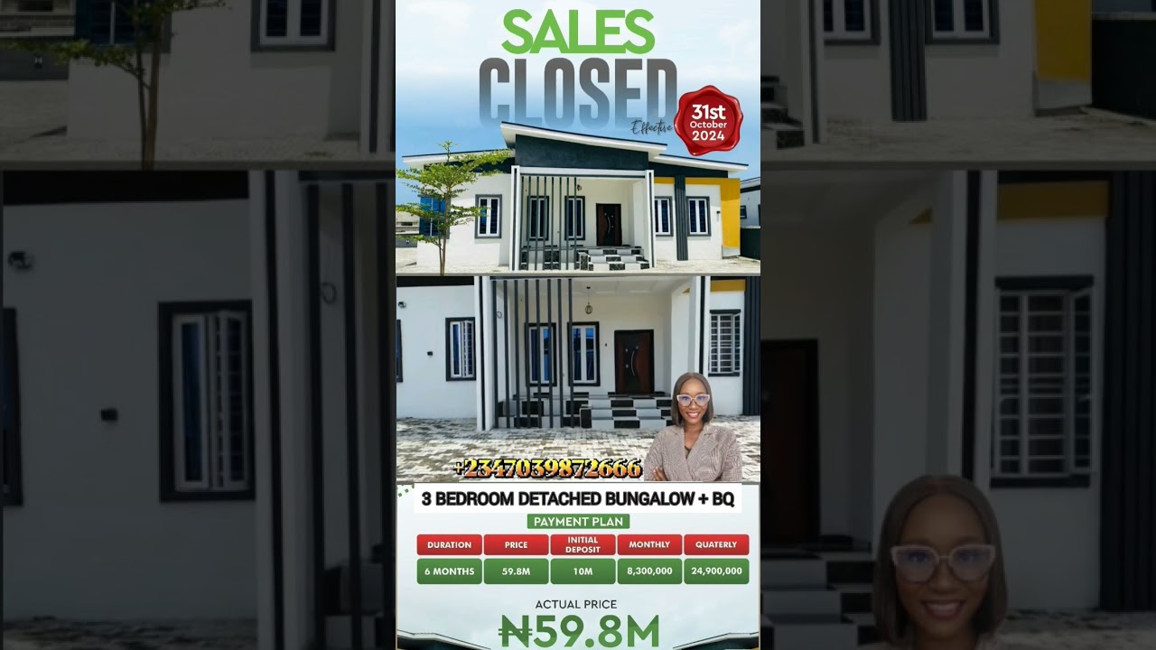 Luxury Bungalow House for sale #viral #shorts #music #comedy #Jesus #property #building #3bed #N10m