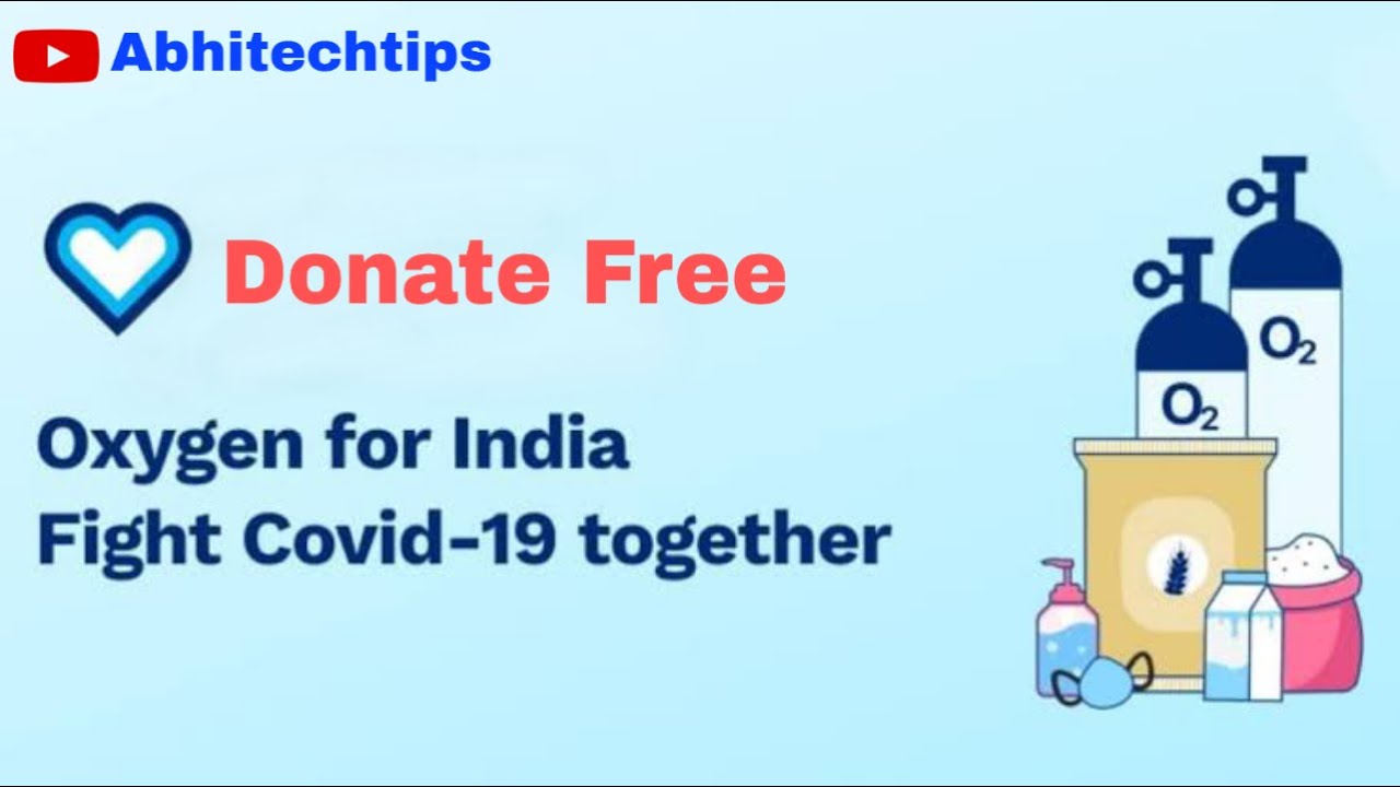 How to donate Oxygen in free || Abhitech tips
