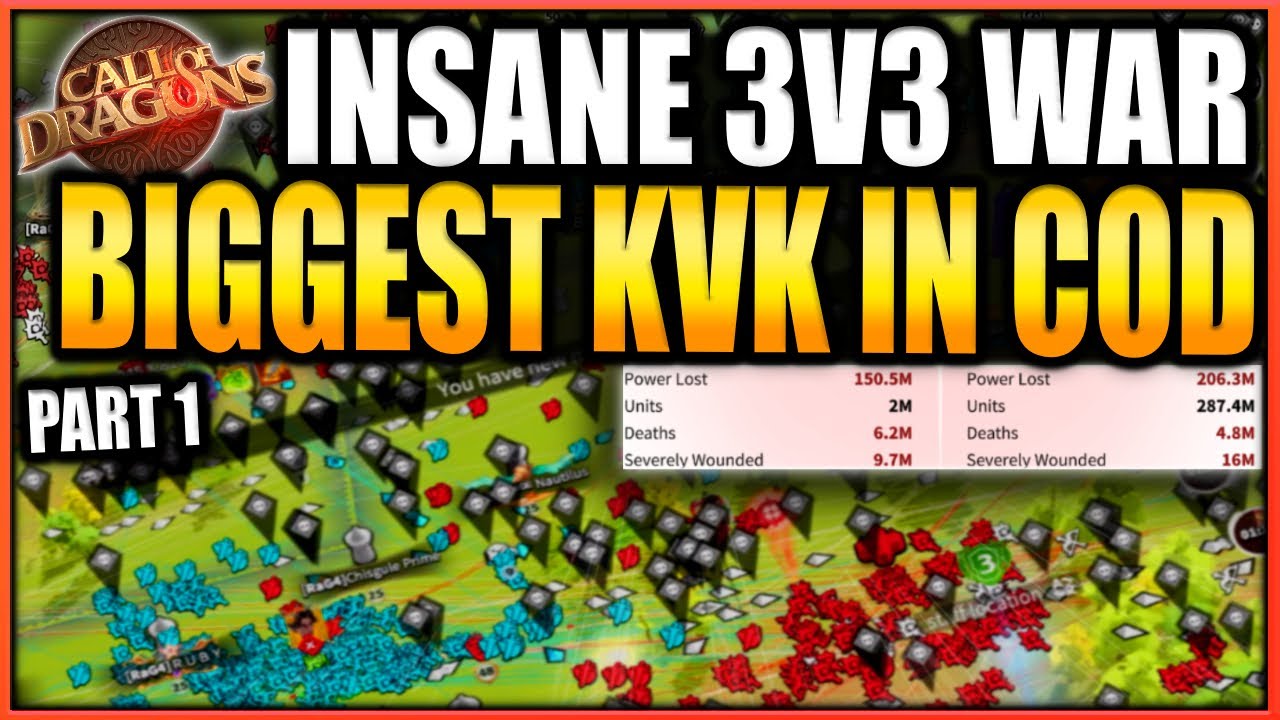 TOP 1 KVK HUGE WAR - Echo/NTS/25IW vs EIS/WB/Rage - Call of Dragons