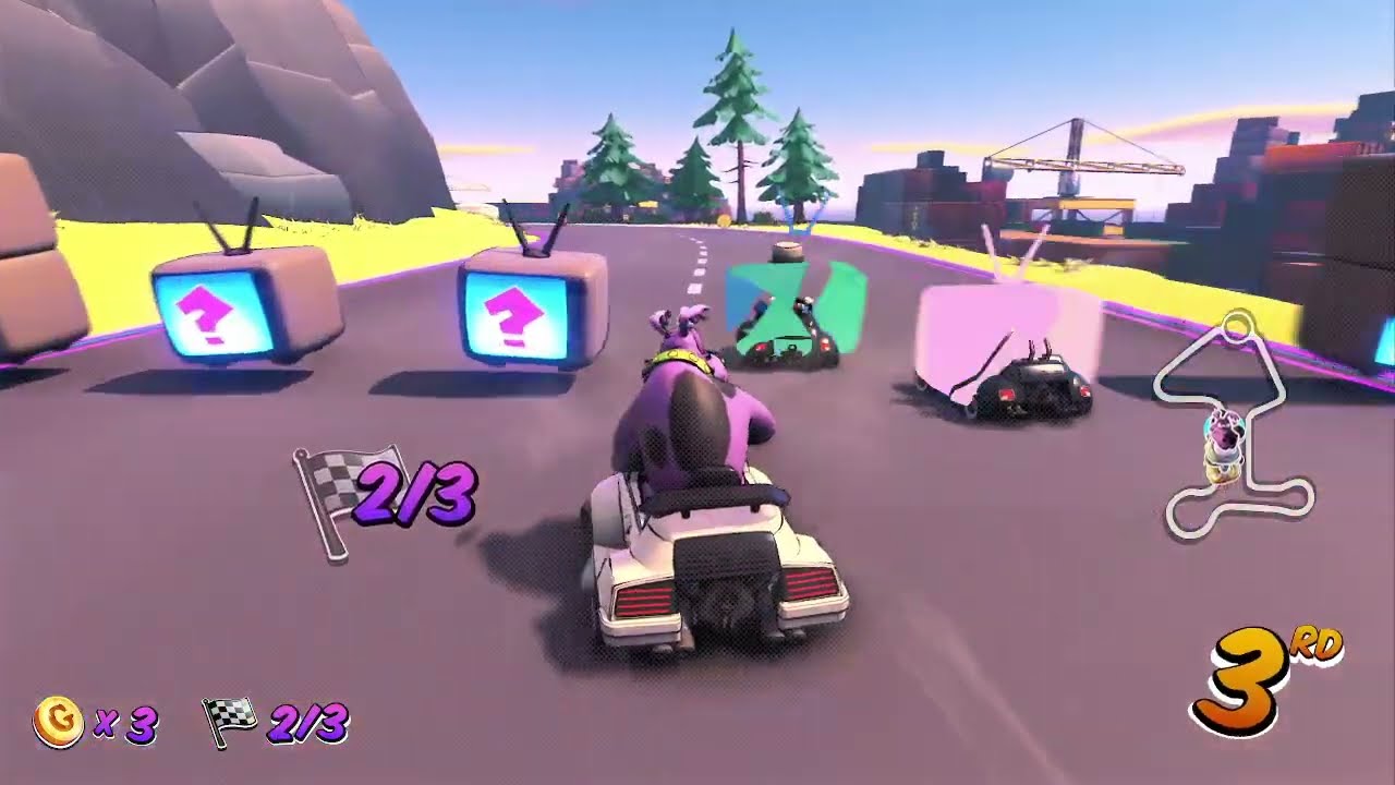 Big Dog - the City Cup - (100 CC) Garfield Kart 2 All You Can Drift