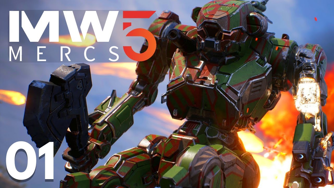 MY PILOTS ARE NOOBS - Mechwarrior 5: Mercenaries #1 (Career with DLC Gameplay)