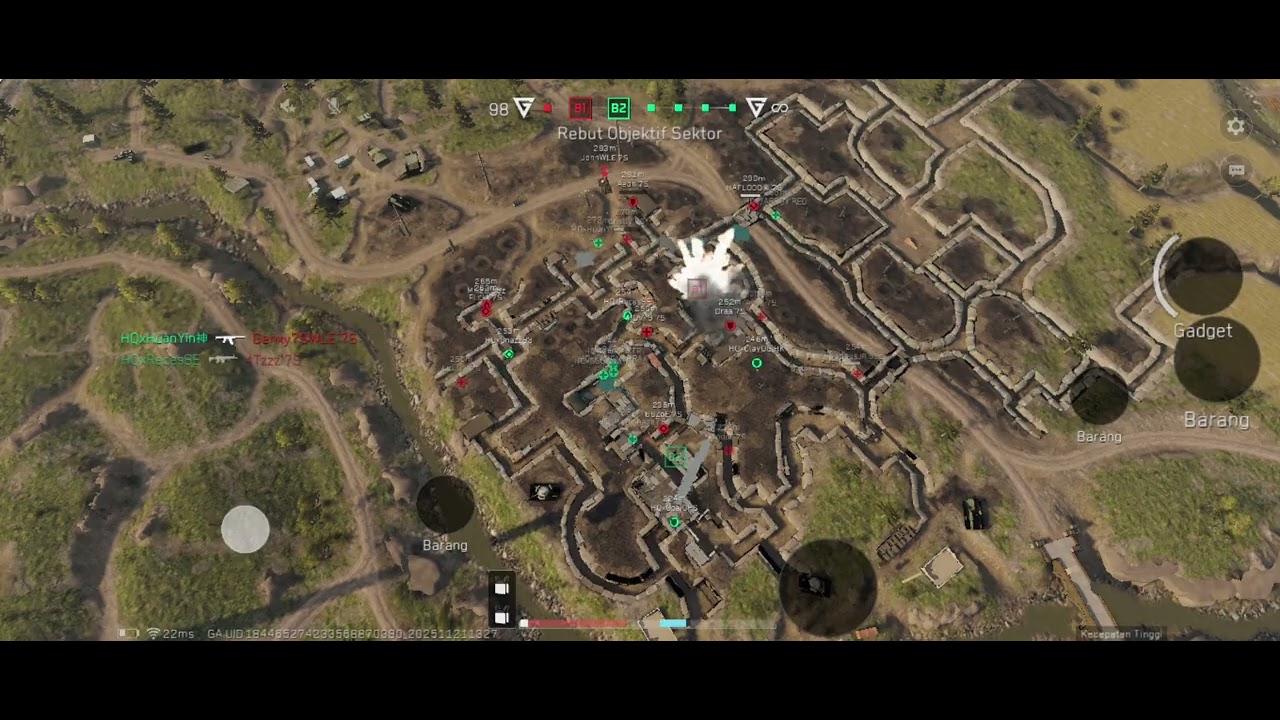 HQ vs 7S (Part1) Map trench lines 