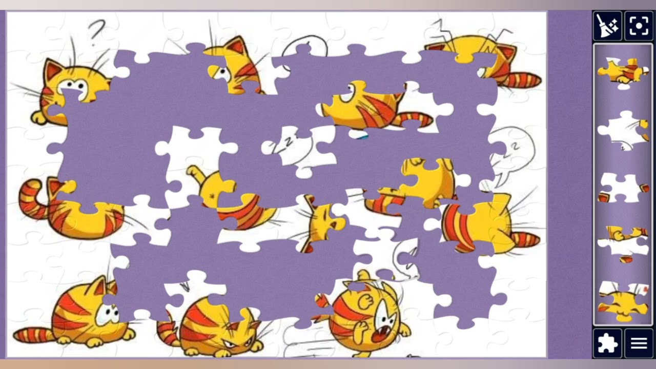 Cute Cat Mood Stickers Set 😺😸🙀😼💤🧩 amazing jigsaw puzzle 🧩//@jigsawpuzzle45 