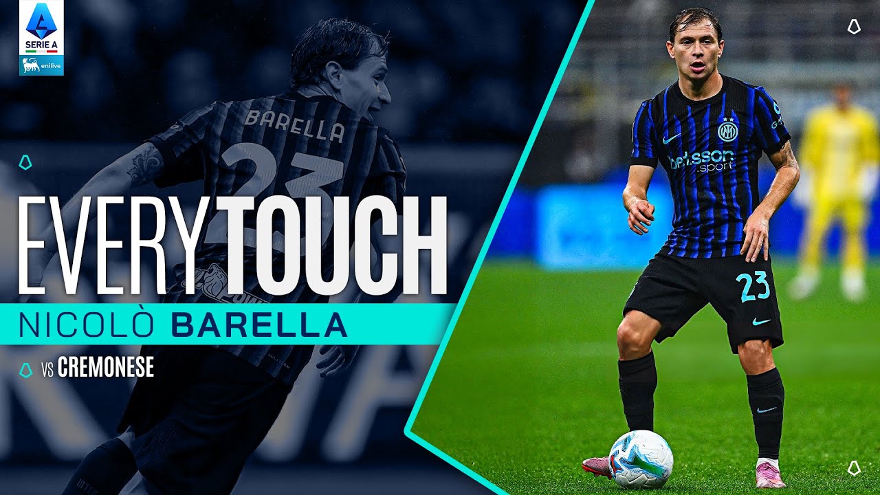 EVERY TOUCH by Nicolà Barella | Inter-Cremonese | Serie A 2025/26